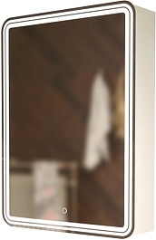 Mixline Зеркальный шкаф Аккорд Адриана 60 R белый – фотография-1