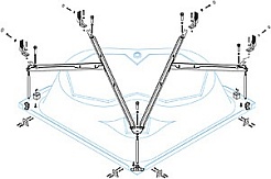 Cezares Металлический каркас для акриловой ванны Cetina 130 – фотография-1