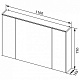Aquanet Зеркальный шкаф Остин 120 дуб кантербери – фотография-8