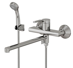 Mixline Смеситель для ванны и раковины 35k ML40-02 "Flat" – фотография-1