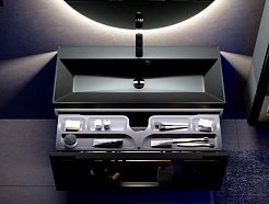 Jorno Тумба под раковину Notte 100 подвесная антрацит – фотография-4