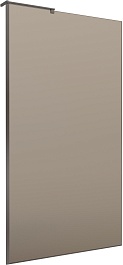 BelBagno Душевая перегородка Uno UNO-L-1-TB-100-BR-GM 100x200 профиль оружейная сталь стекло бронза – фотография-1