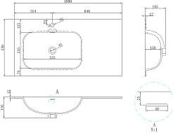 Vincea Раковина мебельная Elise 100 L VCB-4EL100MW-L белая – фотография-4