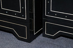 Misty Пенал для ванной Bella 35 L черный с кристаллами – фотография-3