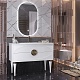 Opadiris Мебель для ванной Ибица 120 с овальным зеркалом белая/золото – картинка-18