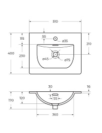 BelBagno Тумба с раковиной Kraft 39-50 подвесная Голубой матовый с раковиной BB-8099-3-50 – фотография-3