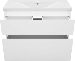 Misty Тумба с раковиной Лаки 100 белая – фотография-4