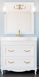 ValenHouse Комплект мебели Лиора 90 белый, фурнитура золото – фотография-1
