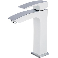 Gappo Смеситель для раковины G1007-78 белый/хром – фотография-1