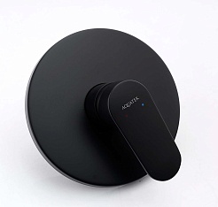 Aquatek Смеситель для душа и ванны Ника AQ1866MB черный матовый – фотография-2