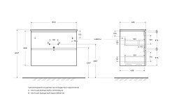 BelBagno Тумба под раковину Uno 80 подвесная Бежевый матовый – фотография-3
