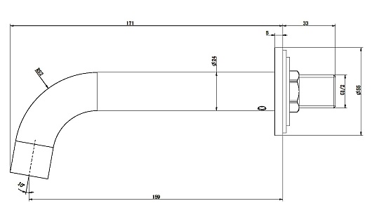 Allen Brau Излив Priority 5.31018-00 хром – картинка-5