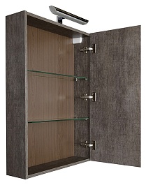 Aquanet Зеркальный шкаф "Эвора 60" дуб антик – фотография-7