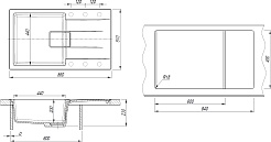 Florentina Мойка кухонная Ривьера 860 жасмин – фотография-4