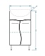 Stella Polare Тумба с раковиной Волна 50 – картинка-6
