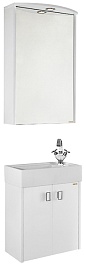 Водолей Мебель для ванной Твист 50 R белая – фотография-1