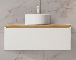 Jorno Тумба под раковину Solis new 100 белая SolN.01.100/P/W/JR подвесная – фотография-1