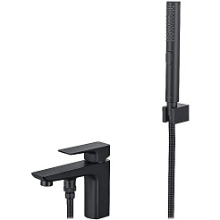 Aquatek Смеситель на борт ванны Вега AQ1044MB матовый черный – фотография-1