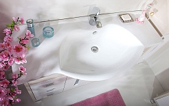 Бриклаер Тумба с раковиной Бали 120 светлая лиственница – фотография-3