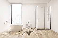 Allen Brau Душевой уголок Fantasy 150x80 3.11009.31/3.11012.31 чёрный матовый – фотография-3