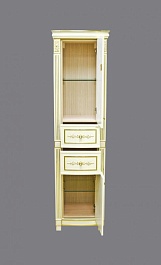 Misty Шкаф - пенал Tiffany 50 R бежевый/сусальное золото – фотография-3