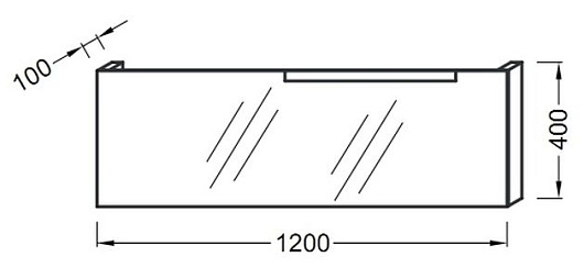 Jacob Delafon Зеркало "Stillness 120" белое – картинка-3