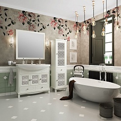 Opadiris Тумба под раковину Омега 85 cлоновая кость – фотография-6