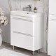 Equil Тумба под раковину Nice 70 2 ящика напольная белая – картинка-16