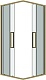 Grossman  Душевой уголок Cosmo 100x100x195 профиль золото сатин стекло прозрачное – фотография-13