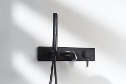 Allen Brau Смеситель для ванны с душем Priority 5.31006-31 (с внутренней частью) черный матовый – фотография-2