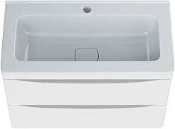Vivon Тумба под раковину Ostin 70 подвесная белая матовая – фотография-6