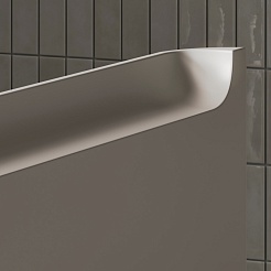 Equil Тумба с раковиной Elegante 80 1 ящик подвесная амарок/белая – фотография-10