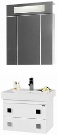 Водолей Мебель для ванной Квадро 60 белая – фотография-1