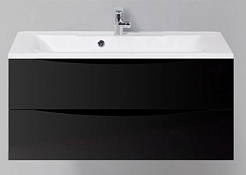 BelBagno Тумба с раковиной MARINO 1000 Nero Lucido – фотография-1