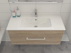 Какса-а Тумба с раковиной Спектр 100 дуб – фотография-6