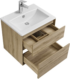 Акватон Тумба под раковину Либерти 60 дуб эльвезия – фотография-12