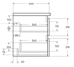 BelBagno Тумба под раковину Albano-Cer 80 подвесная Rovere Vintage Bianco – фотография-10