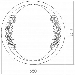 Mixline Зеркало Шарм Санторини 65 – фотография-2