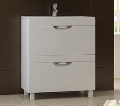 Vigo Тумба с раковиной "Kolombo 70" белая – фотография-1