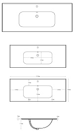Aquanet Тумба с черной раковиной Джейн (Flat) 100 подвесная мисти грин матовый – фотография-13