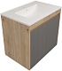 Teymi Тумба под раковину Netta 70 подвесная без фасада дуб – фотография-8