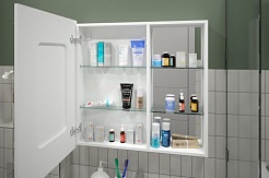 Misty Зеркало-шкаф для ванной Аперио 80 L – фотография-3