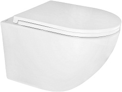 Azario Унитаз подвесной Gloria AZ-2003T безободковый белый – фотография-1