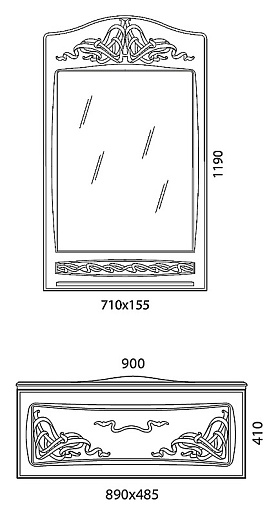  Мебель для ванной Vittoria 90 белый – фотография-4