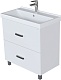 Mixline Тумба под раковину Стив 80 2 ящика белая – фотография-7