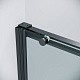 Grossman Душевая дверь в нишу Galaxy 130x195 профиль черный матовый стекло прозрачное – картинка-16