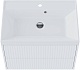 Vivon Тумба под раковину Kristi 70 подвесная белая матовая рифленая – фотография-9
