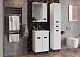 Onika Мебель для ванной Балтика-Квадро 55.11 Black R белая – фотография-16