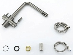 Frap Смеситель для кухни H52 F4352-9 оружейная сталь – фотография-2