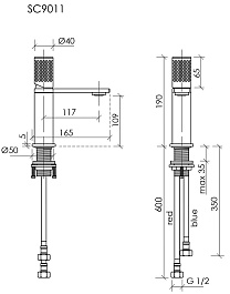 Sancos Смеситель для раковины Nexus черный матовый SC9011MB – фотография-3